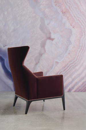  Plum Velvet Occasional Chair | Oroa.com