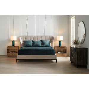   Beige Quilted Bed | Oroa.com