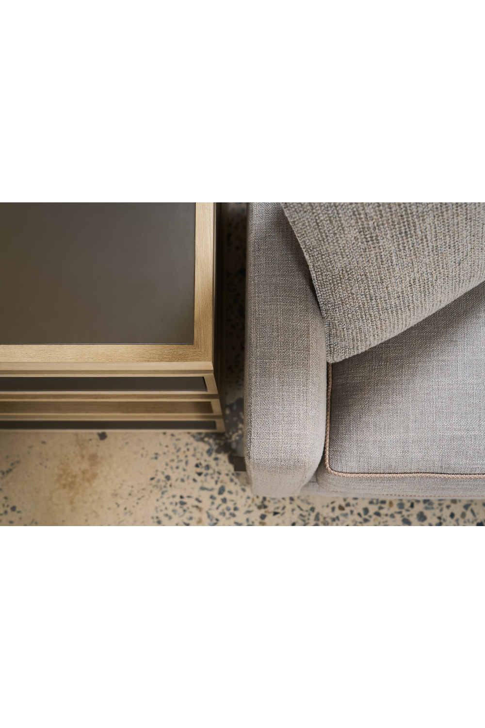   Gray Wool Blend Sofa | Oroa.com