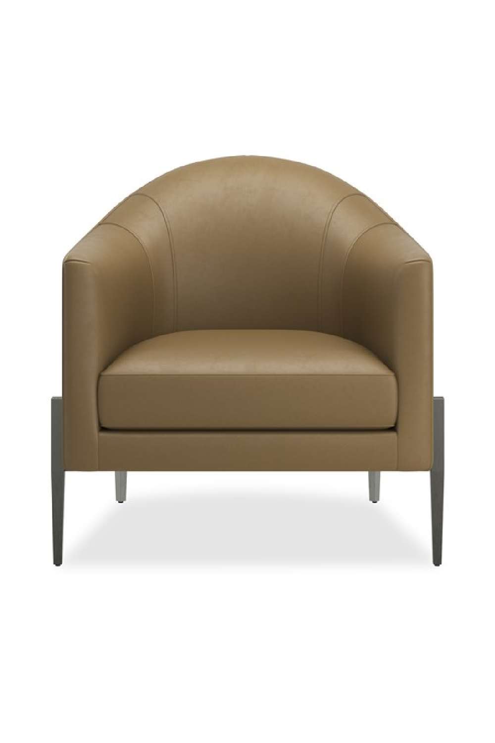   Brown Leather Accent Chair | Oroa.com
