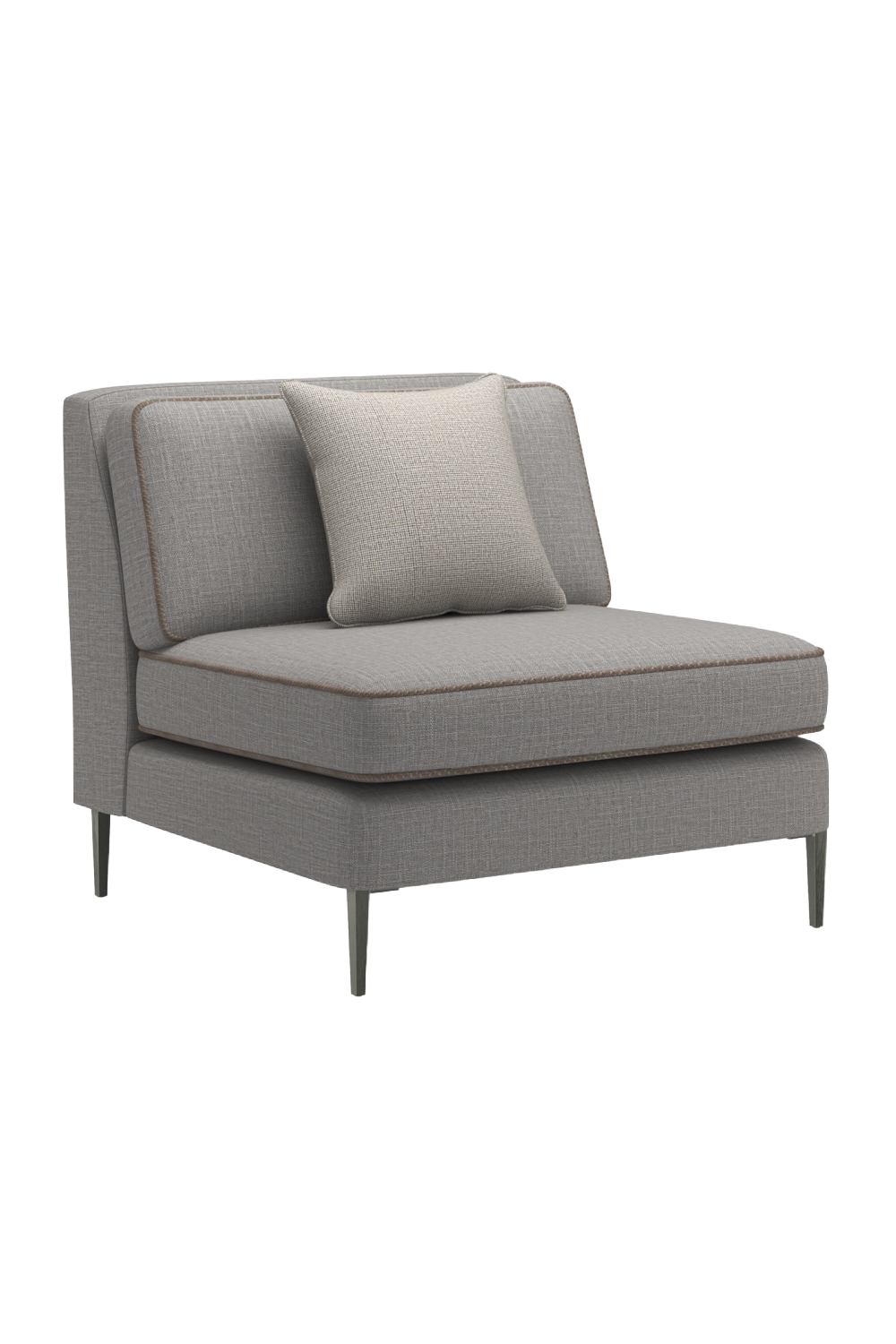   Gray Wool Blend Modular Chair | Oroa.com