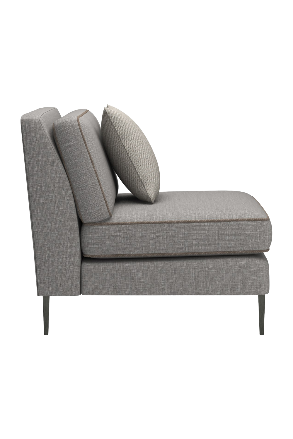   Gray Wool Blend Modular Chair | Oroa.com