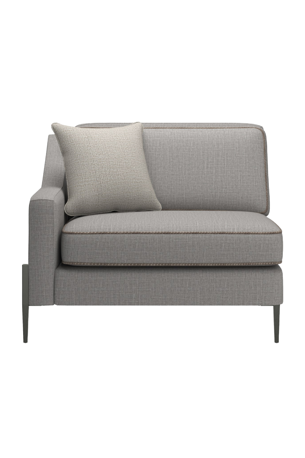   Gray Wool Blend Modular Chair | Oroa.com