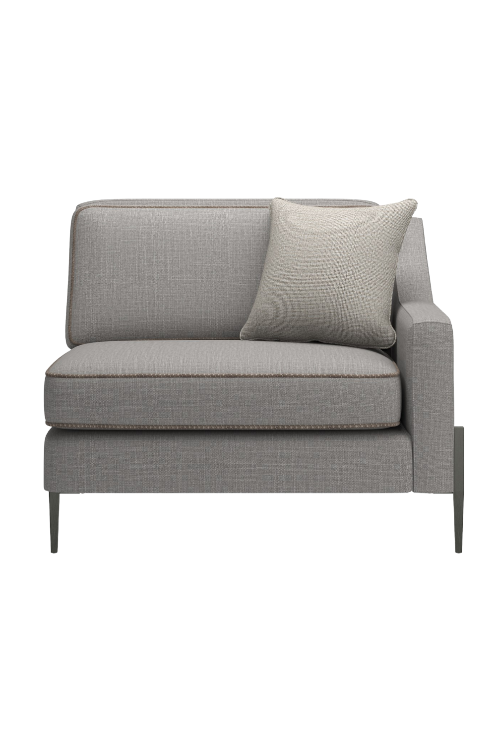   Gray Wool Blend Modular Chair | Oroa.com