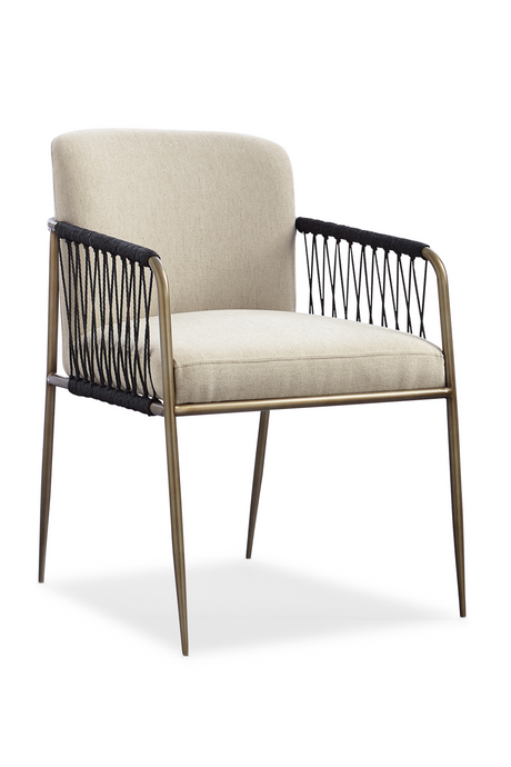   Black Cord Detail Dining Armchair | Oroa.com