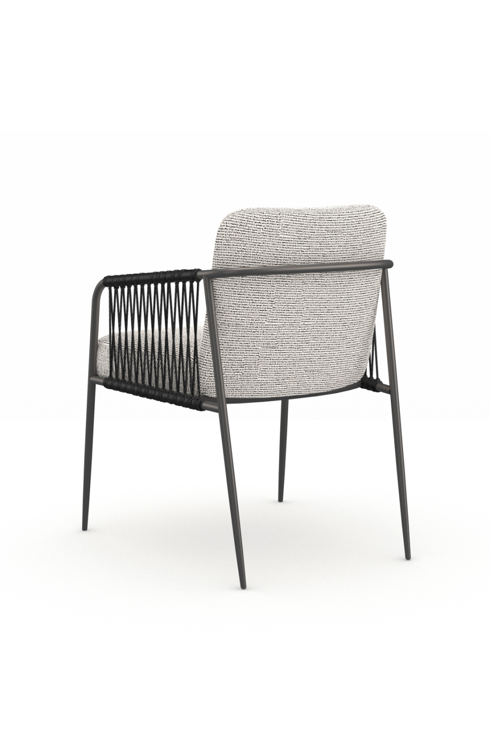   Woven Black Cord Dining Chair | Oroa.com