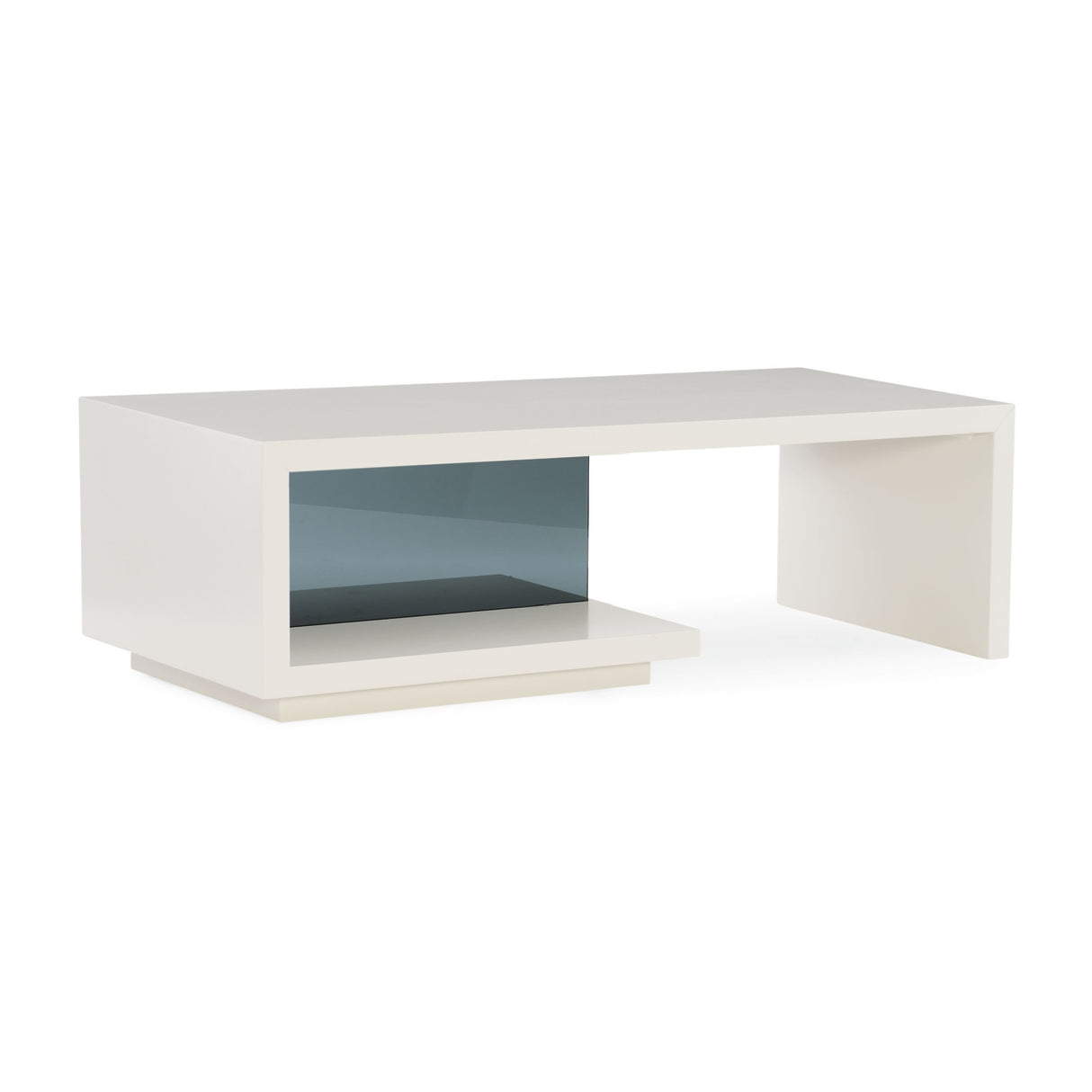   Gray Open-Storage Coffee Table | Oroa.com