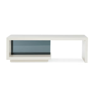   Gray Open-Storage Coffee Table | Oroa.com