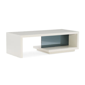   Gray Open-Storage Coffee Table | Oroa.com