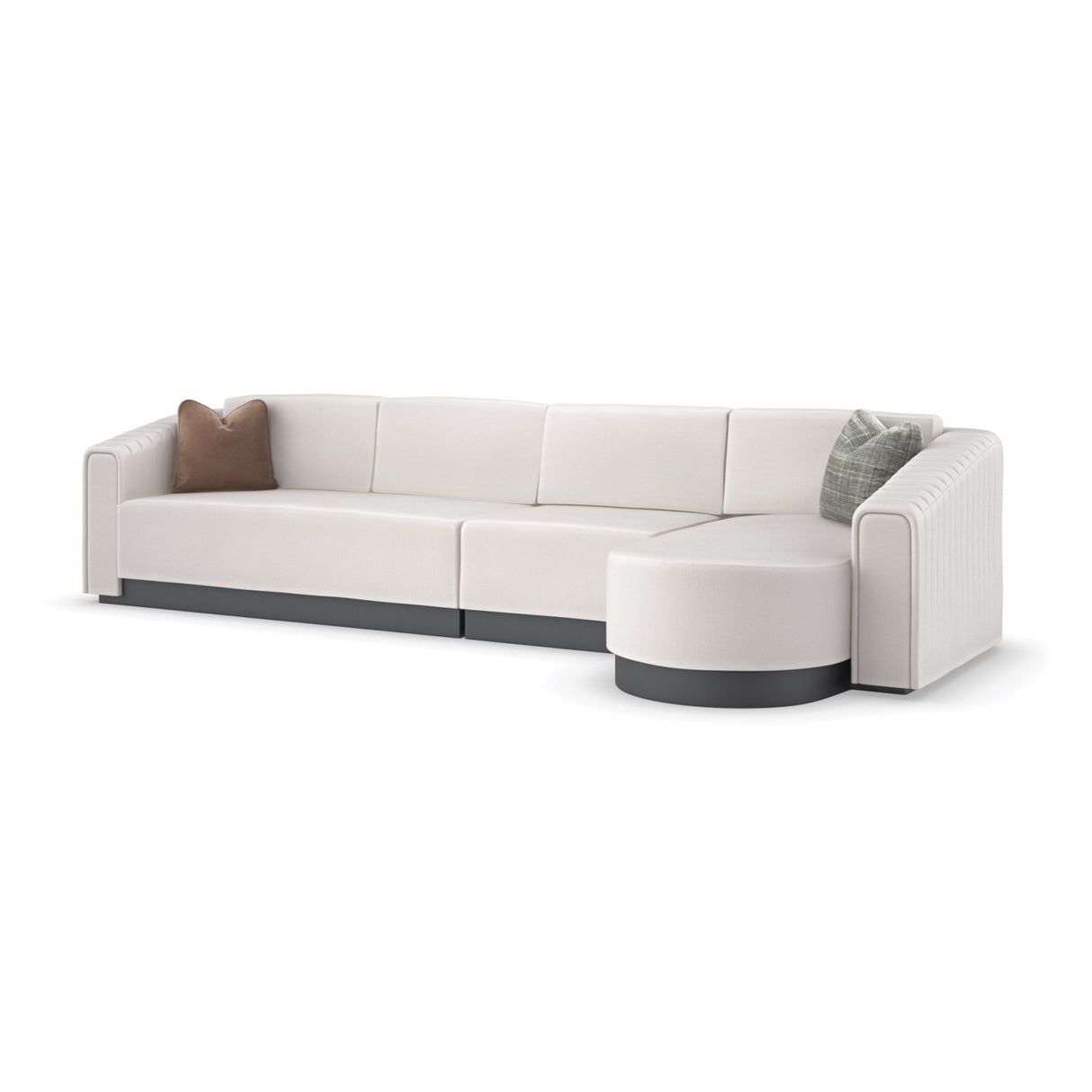   Twill Right-Armed Chaise Lounge | Oroa.com