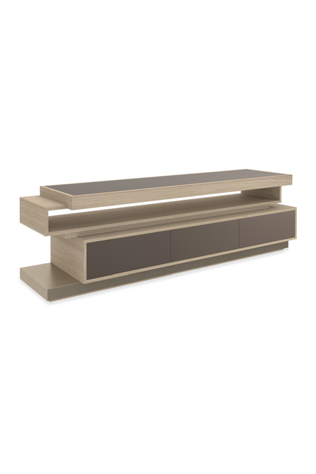   Mirrored Glass 3-Drawer Media Unit | Oroa.com