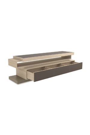   Mirrored Glass 3-Drawer Media Unit | Oroa.com
