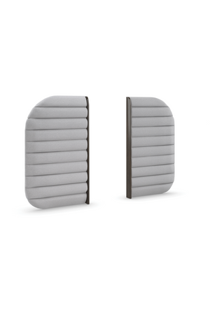   Gray Channeled Bed Side Panels | Oroa.com
