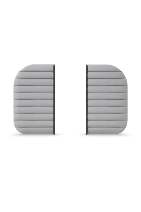   Gray Channeled Bed Side Panels | Oroa.com