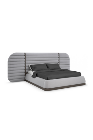   Gray Channeled Bed Side Panels | Oroa.com