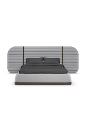   Gray Channeled Bed Side Panels | Oroa.com