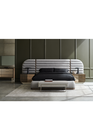   Gray Channeled Bed Side Panels | Oroa.com
