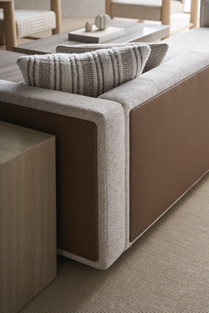   Cream Minimalist Sectional Sofa | Oroa.com