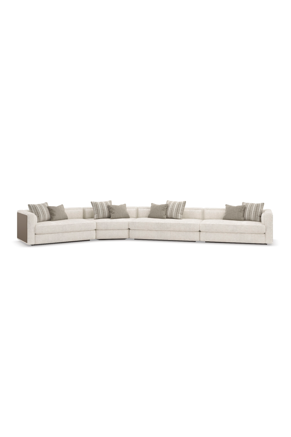   Cream Minimalist Sectional Sofa | Oroa.com