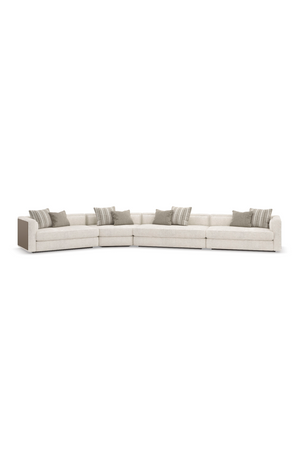   Cream Minimalist Sectional Sofa | Oroa.com