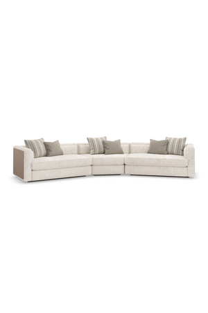   Cream Minimalist Sectional Sofa | Oroa.com