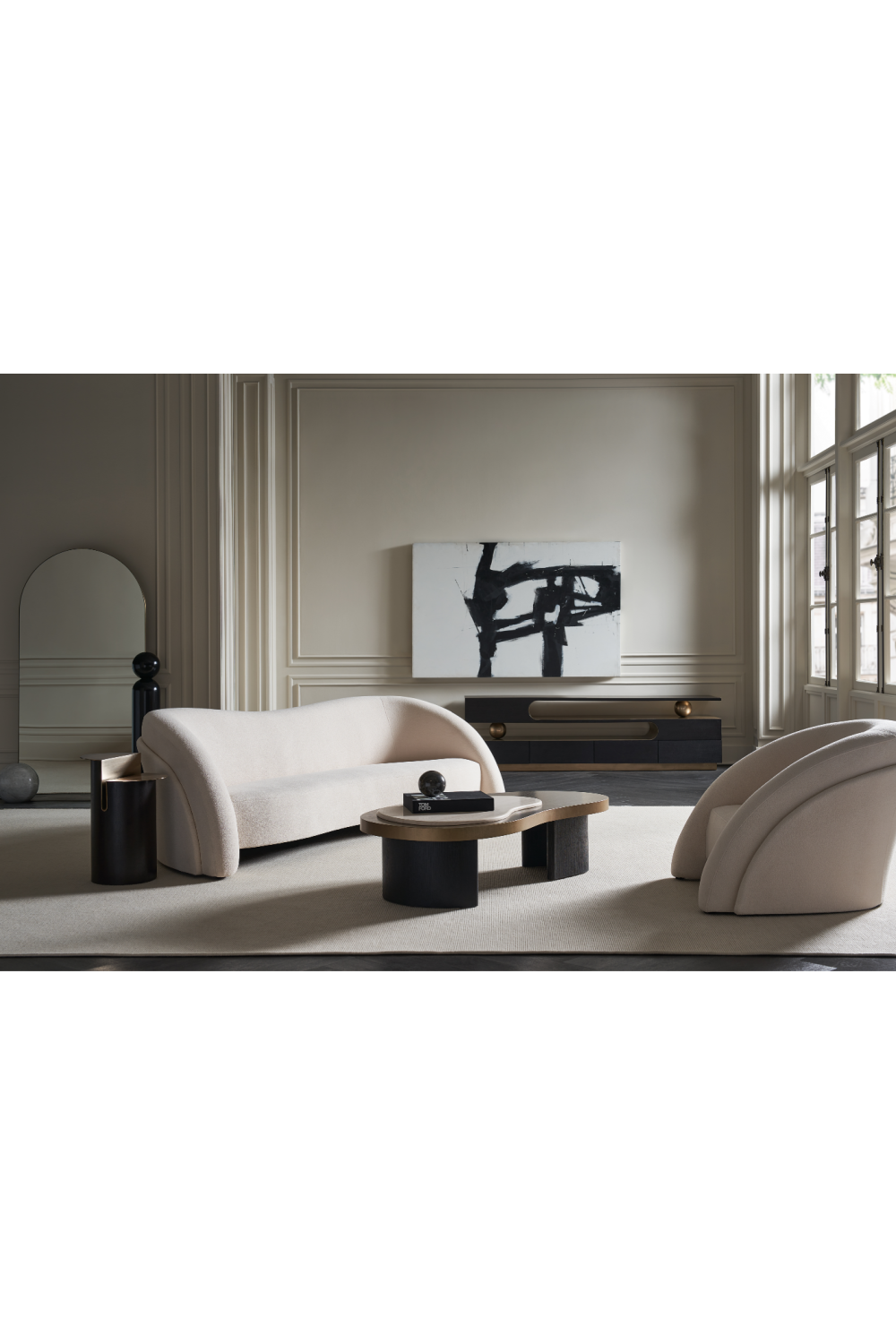   Cream Travertine Coffee Table | Oroa.com