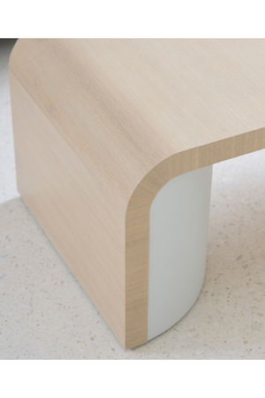   Curved Oak Coffee Table | Oroa.com