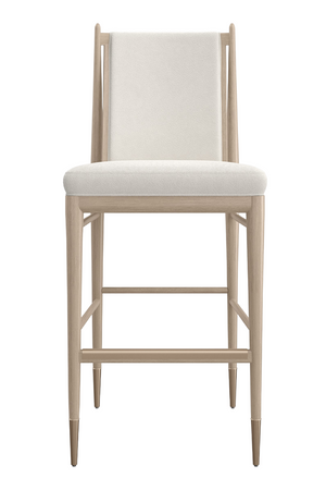   Ivory Bouclé Bar Stool | Oroa.com