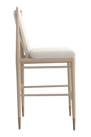   Ivory Bouclé Bar Stool | Oroa.com