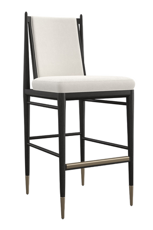   Ivory Bouclé Bar Stool | Oroa.com
