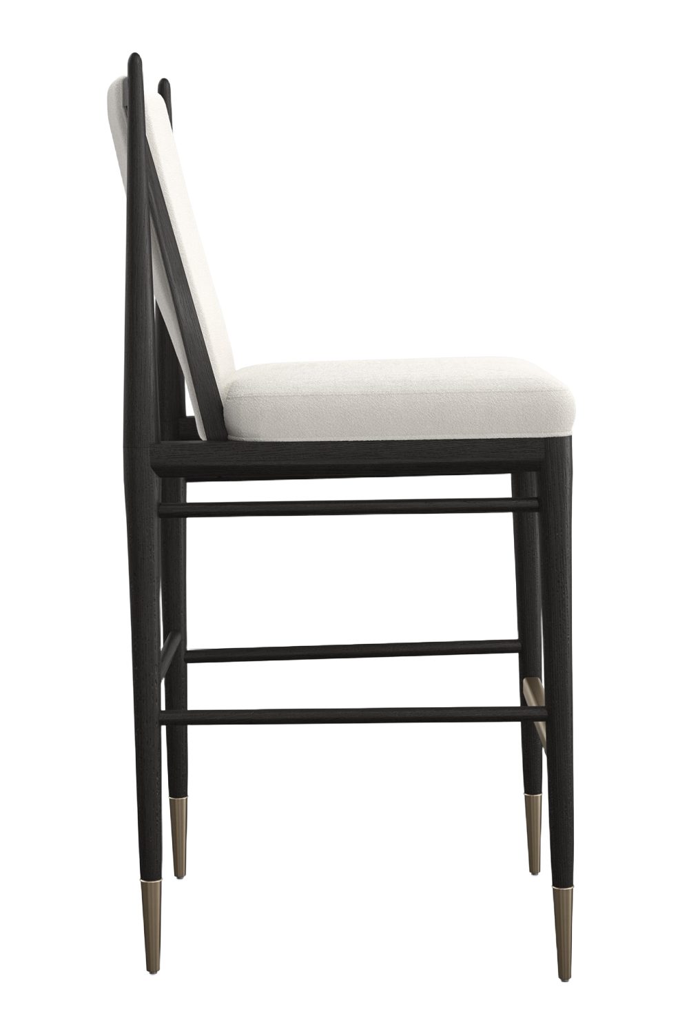   Ivory Bouclé Bar Stool | Oroa.com