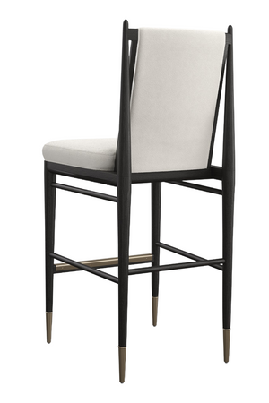   Ivory Bouclé Bar Stool | Oroa.com