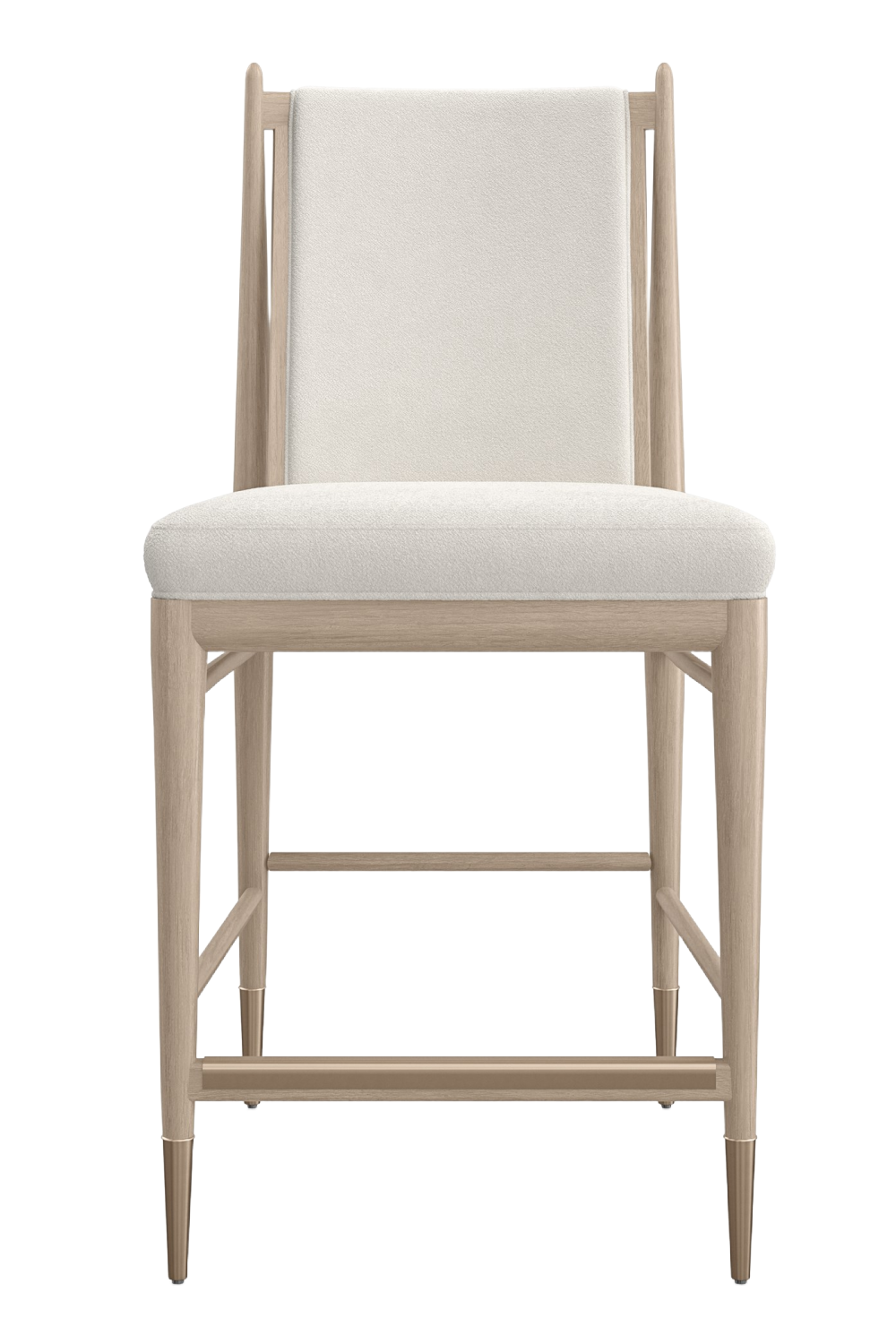   Ivory Bouclé Counter Stool | Oroa.com