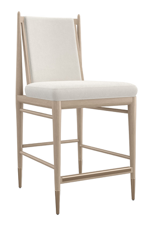   Ivory Bouclé Counter Stool | Oroa.com
