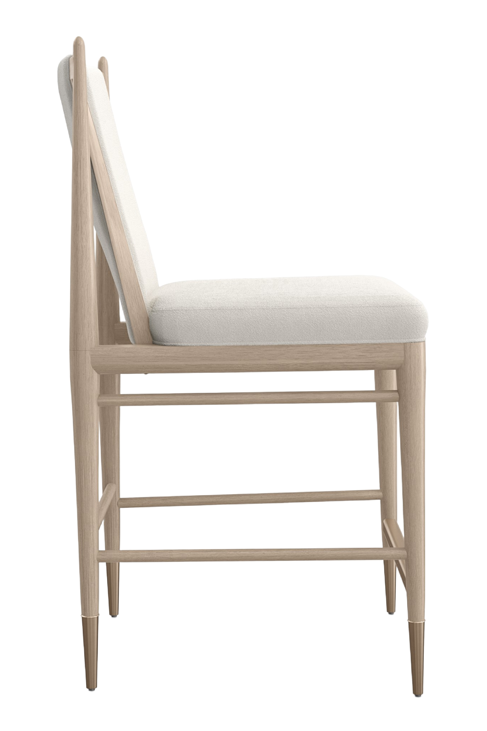   Ivory Bouclé Counter Stool | Oroa.com