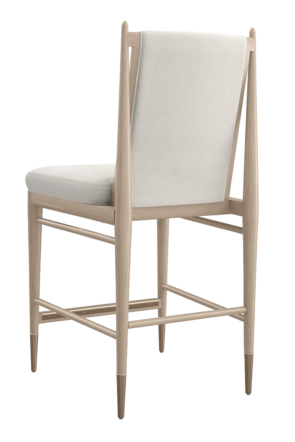   Ivory Bouclé Counter Stool | Oroa.com