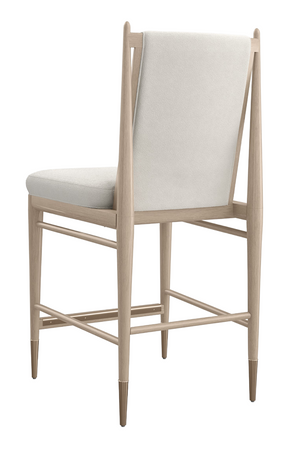   Ivory Bouclé Counter Stool | Oroa.com