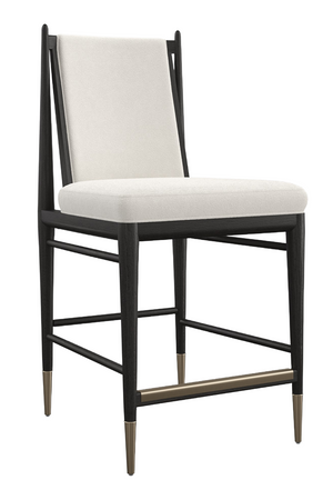   Ivory Bouclé Counter Stool | Oroa.com