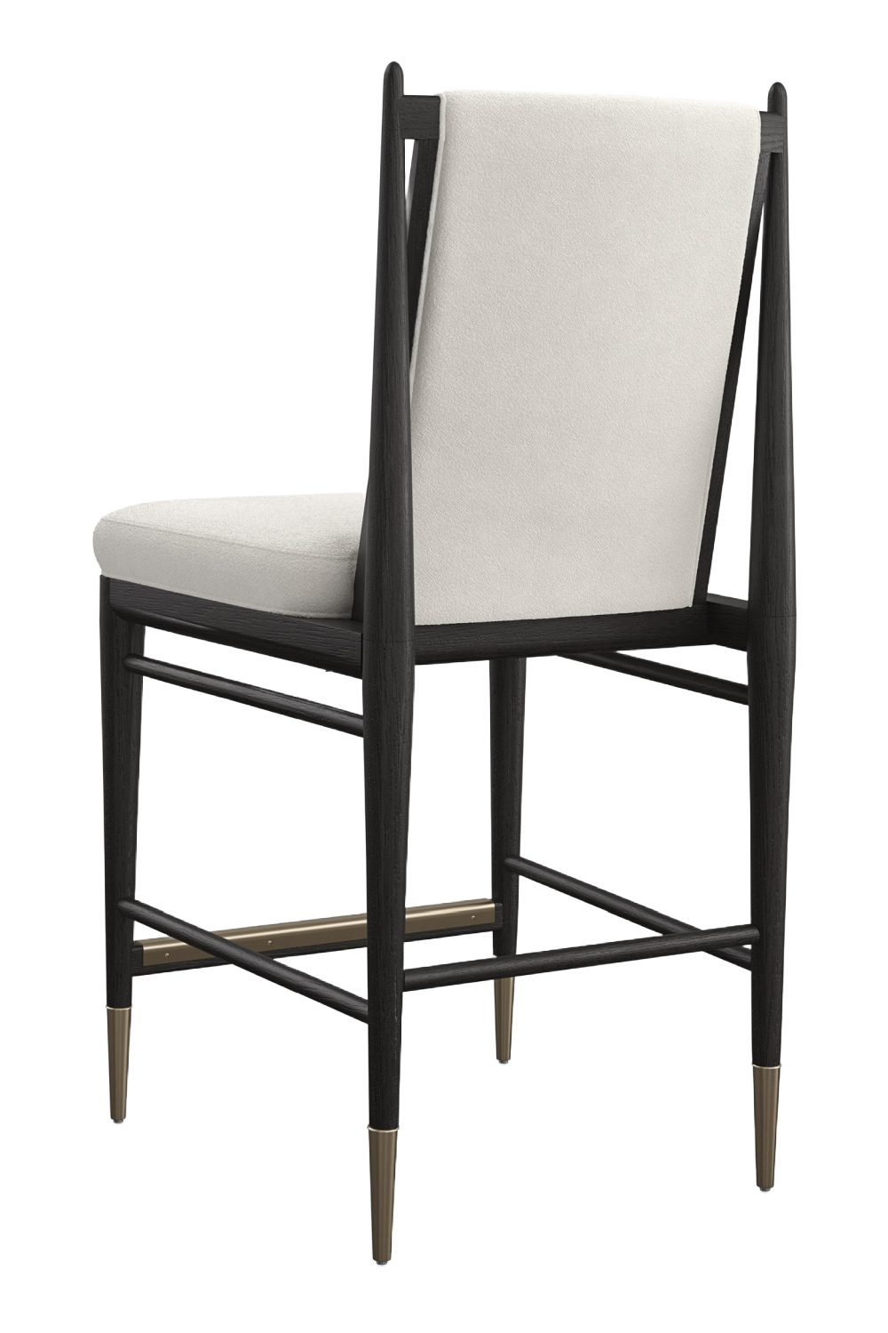   Ivory Bouclé Counter Stool | Oroa.com