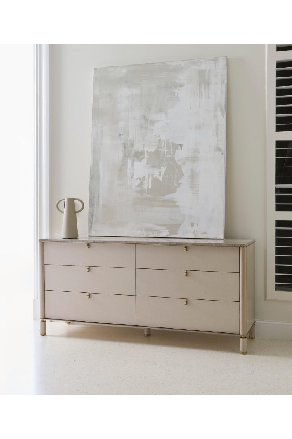   Travertine Top Beige Dresser | Oroa.com