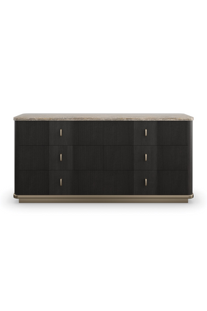   Black Ash 6-Door Dresser | Oroa.com