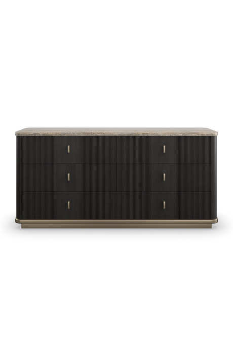   Black Ash 6-Door Dresser | Oroa.com