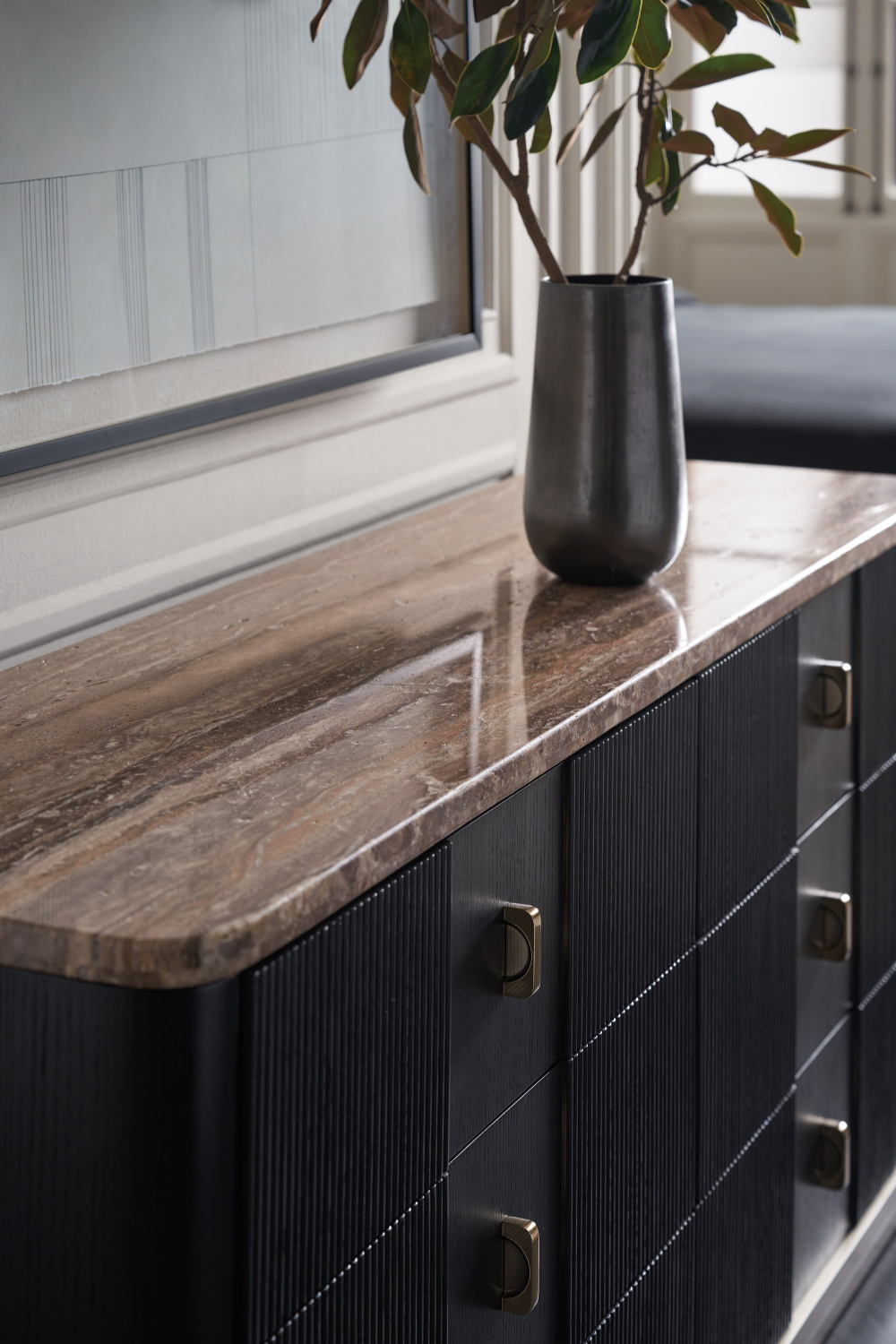   Black Ash 6-Door Dresser | Oroa.com