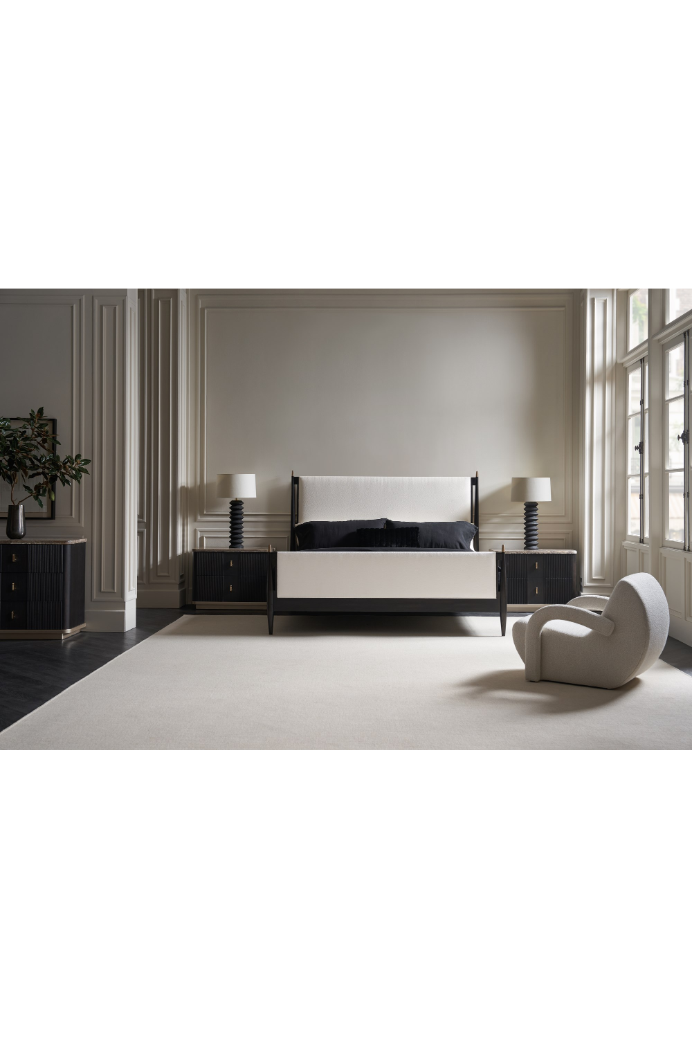   Black Ash 6-Door Dresser | Oroa.com