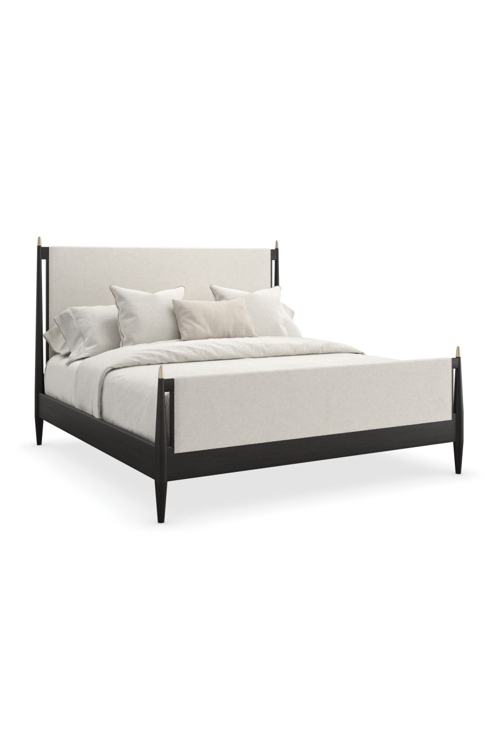   Ivory Bouclé Bed | Oroa.com