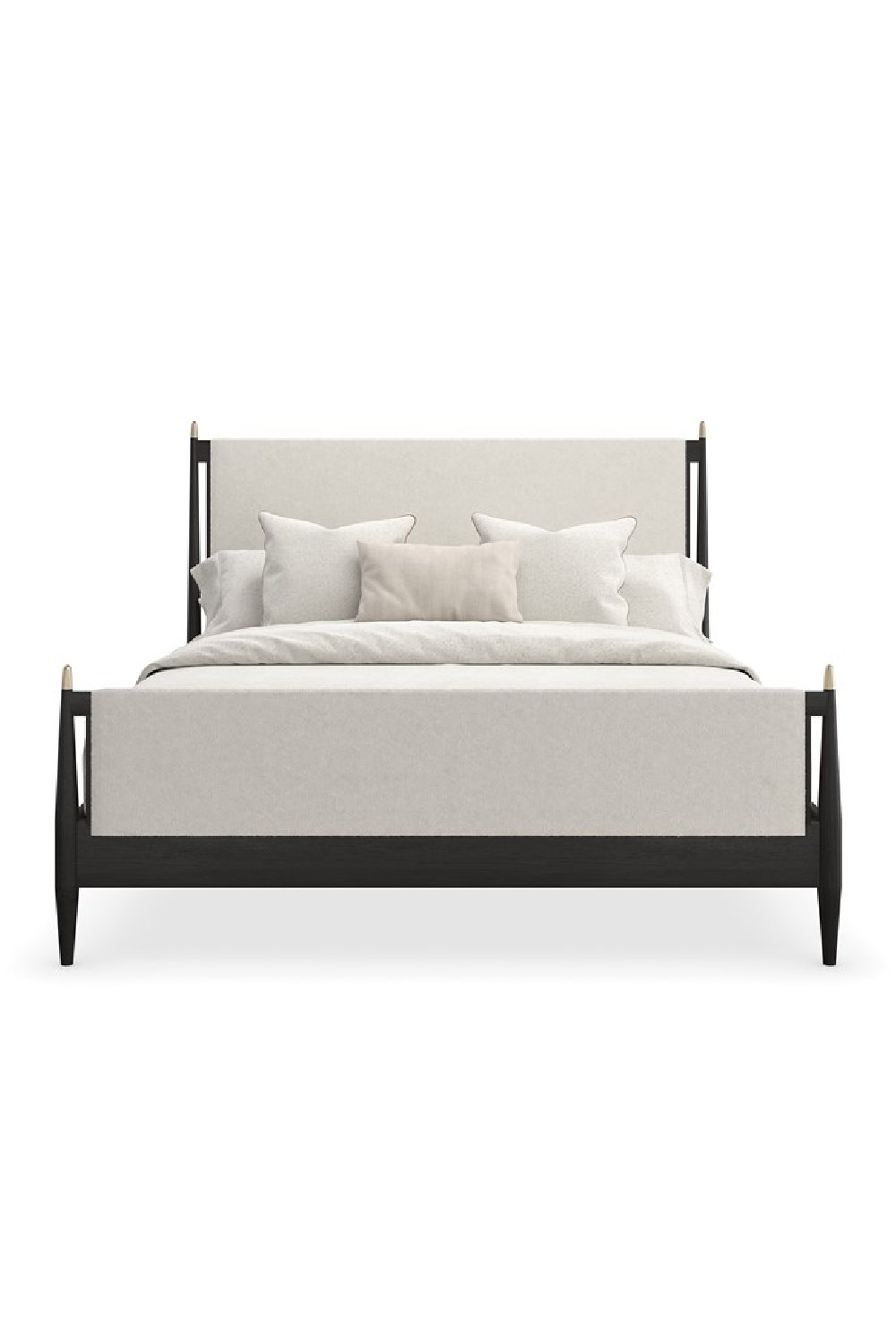   Ivory Bouclé Bed | Oroa.com