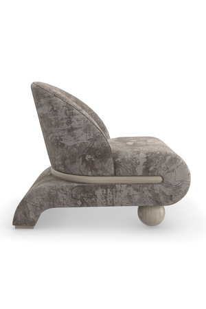   Ball Feet Velvet Accent Chair | Oroa.com