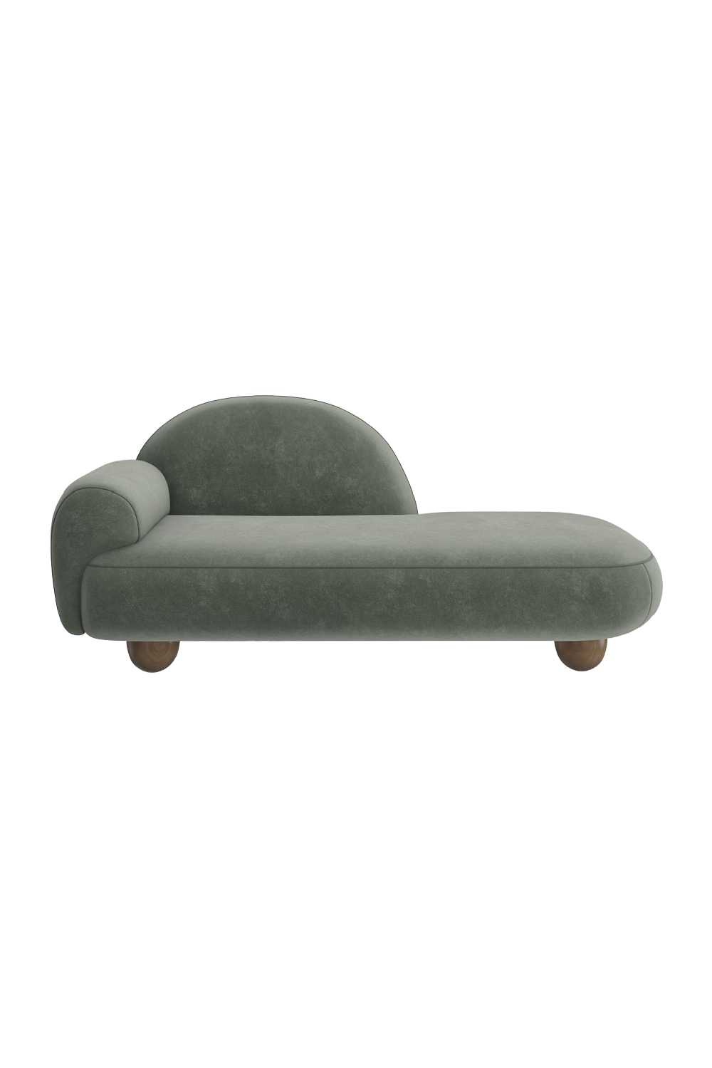   Green Velvet Chaise Lounge | Oroa.com