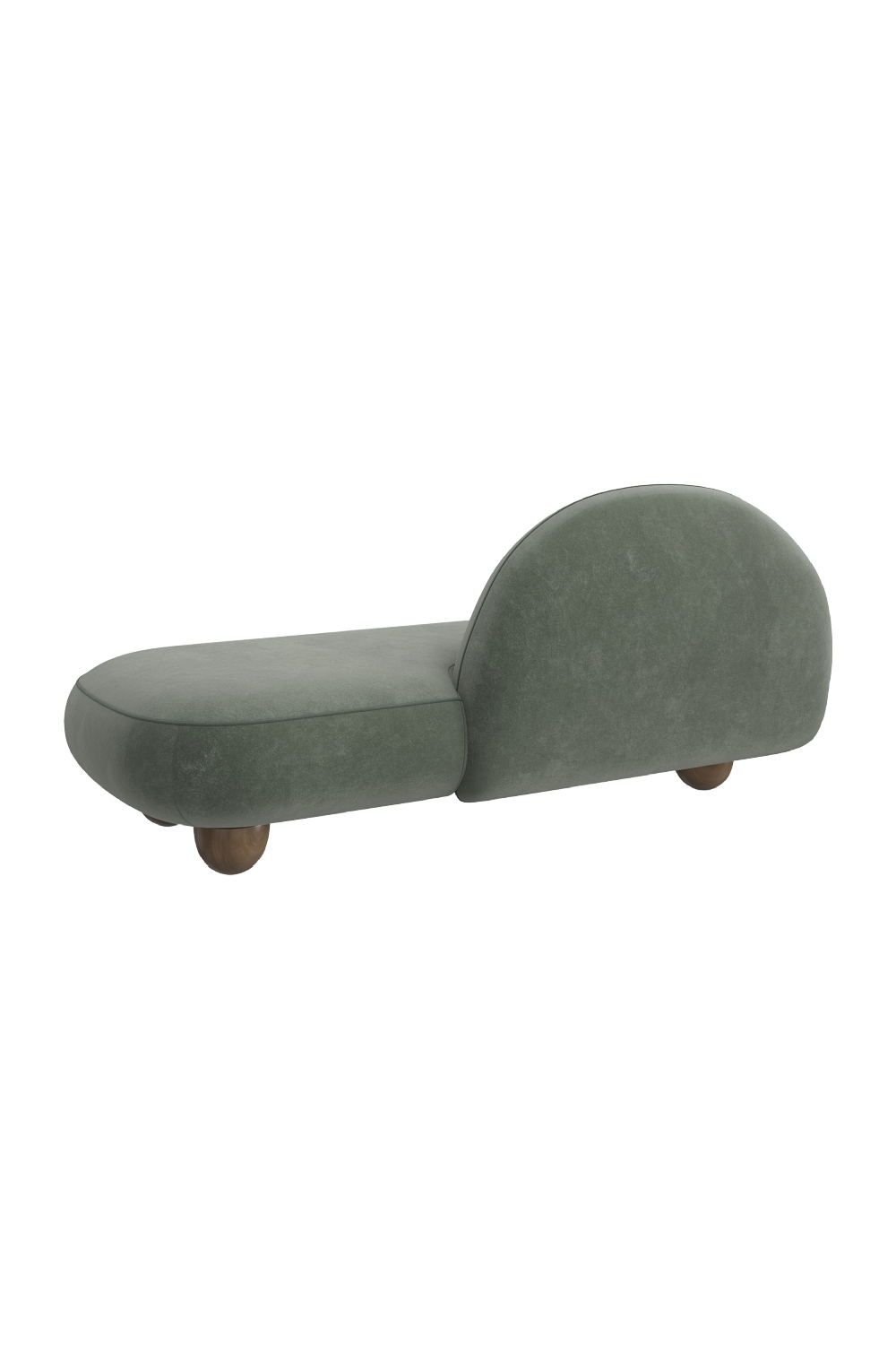   Green Velvet Chaise Lounge | Oroa.com