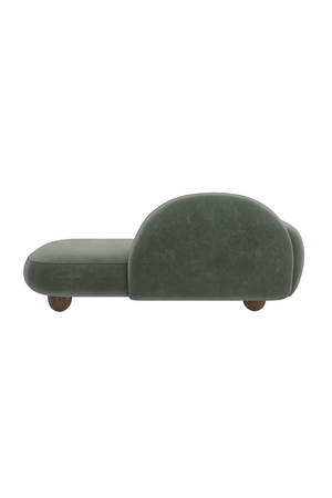  Green Velvet Chaise Lounge | Oroa.com